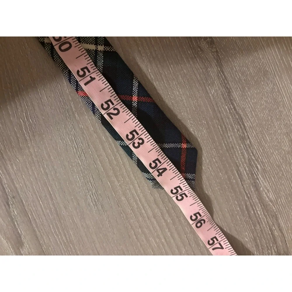 Mackenzie‎ Tartan Plaid Wool Tie Made in Scotland Navy Green Red Men's Necktie